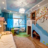 Detská izba so svetlým dizajnom