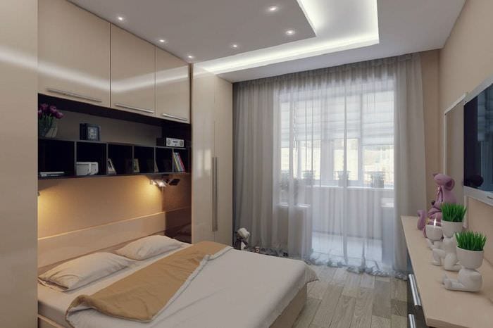 design malé ložnice 10 metrů čtverečních