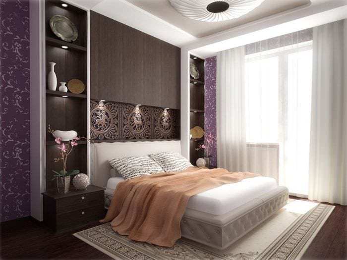 luxuriöses einfaches Schlafzimmer