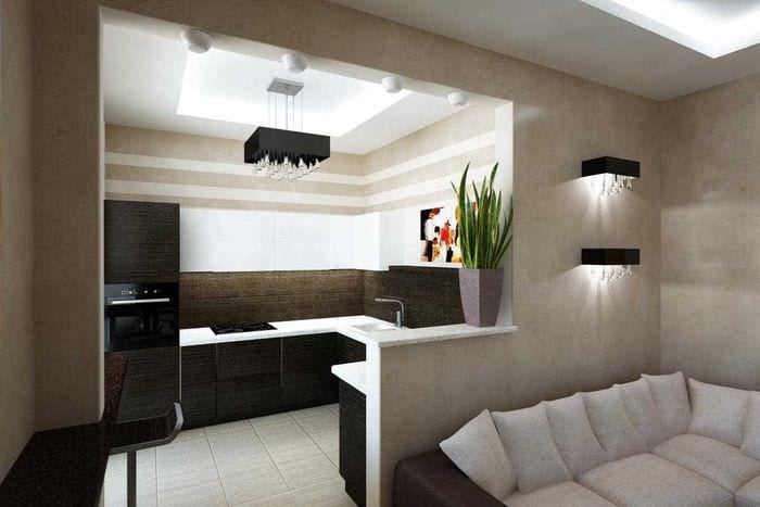 ideen om en vakker stil i en 2 -roms leilighet