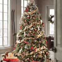 hvordan dekorere et juletre i hallen i 2018