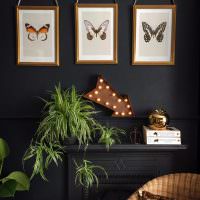 Tre sommerfugle i modulære malerier