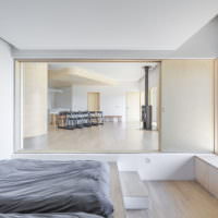 Design ložnice ve stylu minimalismu