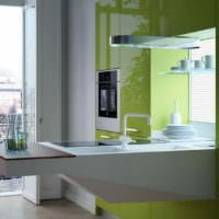 Küche ohne Oberschränke Layoutfoto