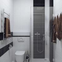 ιδέα μοντέρνου σχεδιασμού μπάνιου 3 τ.μ εικόνα