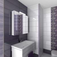 idé om den originale stil på badeværelset i lejlighedsfotoet