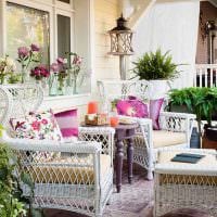 változata a gyönyörű stílusú veranda a ház fotó