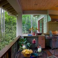 ötlet a veranda eredeti kialakításáról a ház fotóján