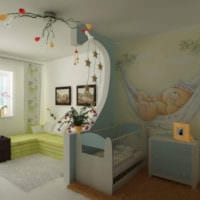 studioleilighet for en familie med et barn interiørfoto