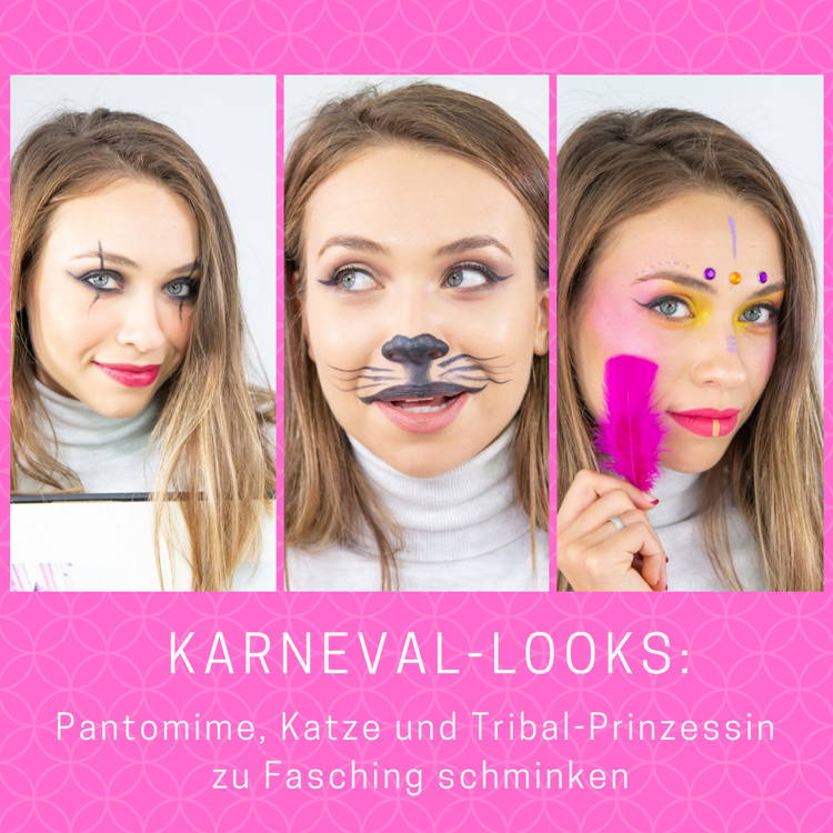 Karneval makeup ideer til kvinder pantomime kat stamme prinsesse