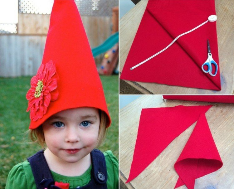 DIY-karneval-hatte-uden-syning-dværg-nisse-hat-tragt