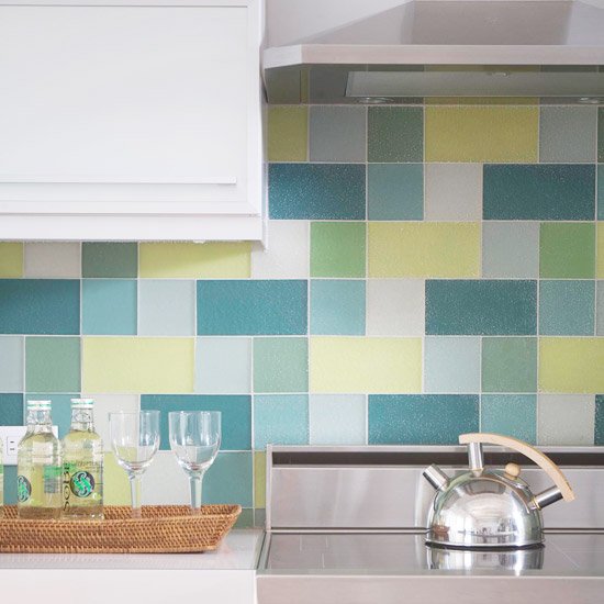 Mosaik køkken splashback design