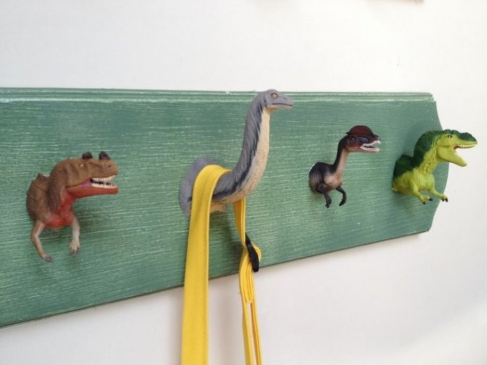 tinker børns garderobe selv trækrog skinne-halv-dyrefigurer-dinosaurer