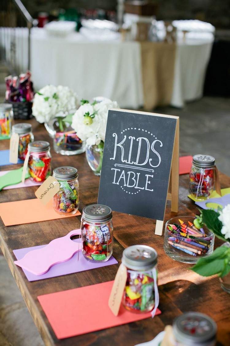 børne bord bryllup tegn kridt tavle favoriserer børn slik