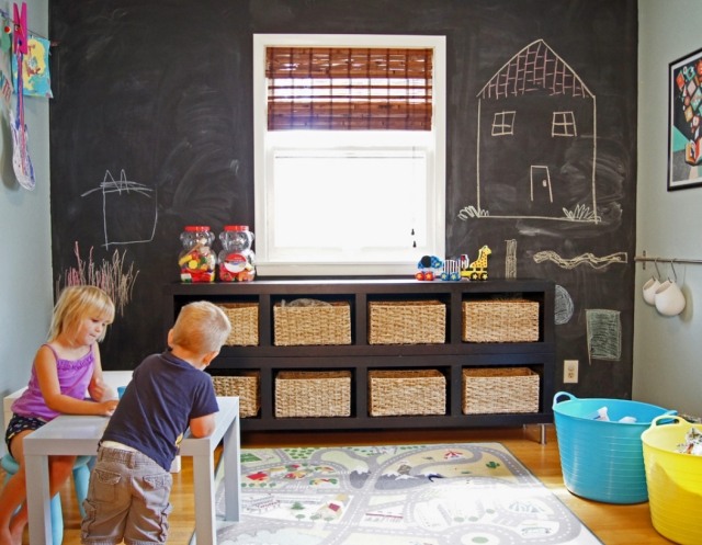 børns værelse-vægge-design-ideer-legerum-tavle-maling