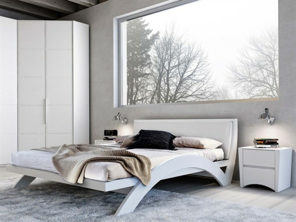 hvid garderobe skrånende soveværelse design