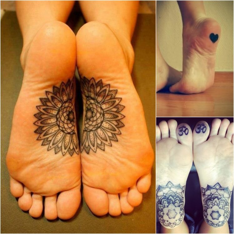 Fod tatovering ideer kvinde fodsål