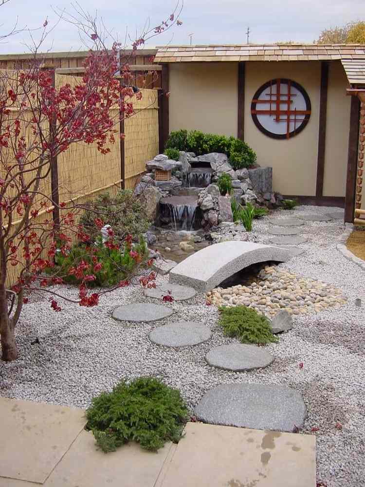 lille japansk have design ideer planter vand deco