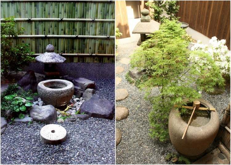 designideer japanske haver integrerer vandfunktioner