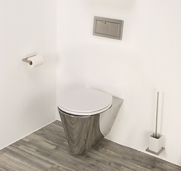 Neo design toilet hvidt moderne trægulv