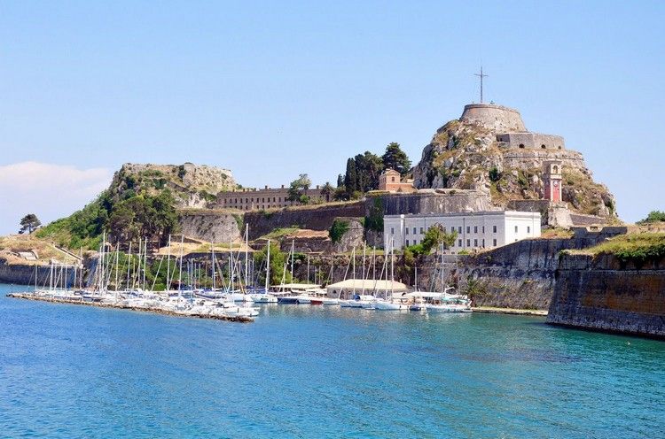 gamle fæstning korfu de smukkeste øer i grækenland
