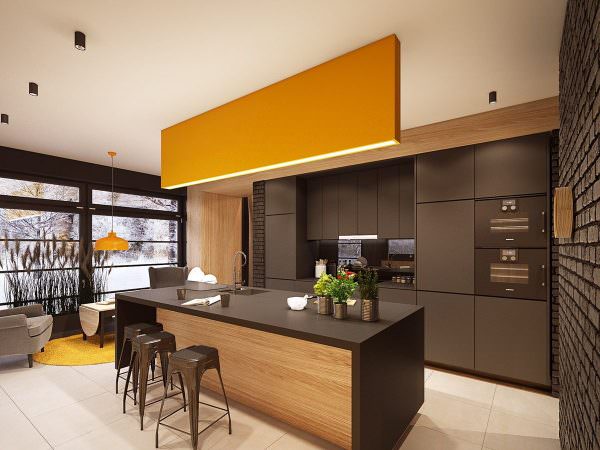 Stilurile moderne se caracterizează prin culori deschise în alegerea mobilierului de bucătărie sau, dimpotrivă, luminoase și suculente.