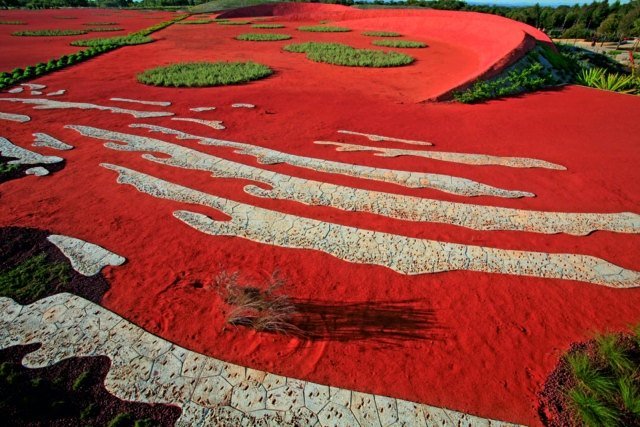 Sand i landskabspleje rødt sand bruge kreativ idé
