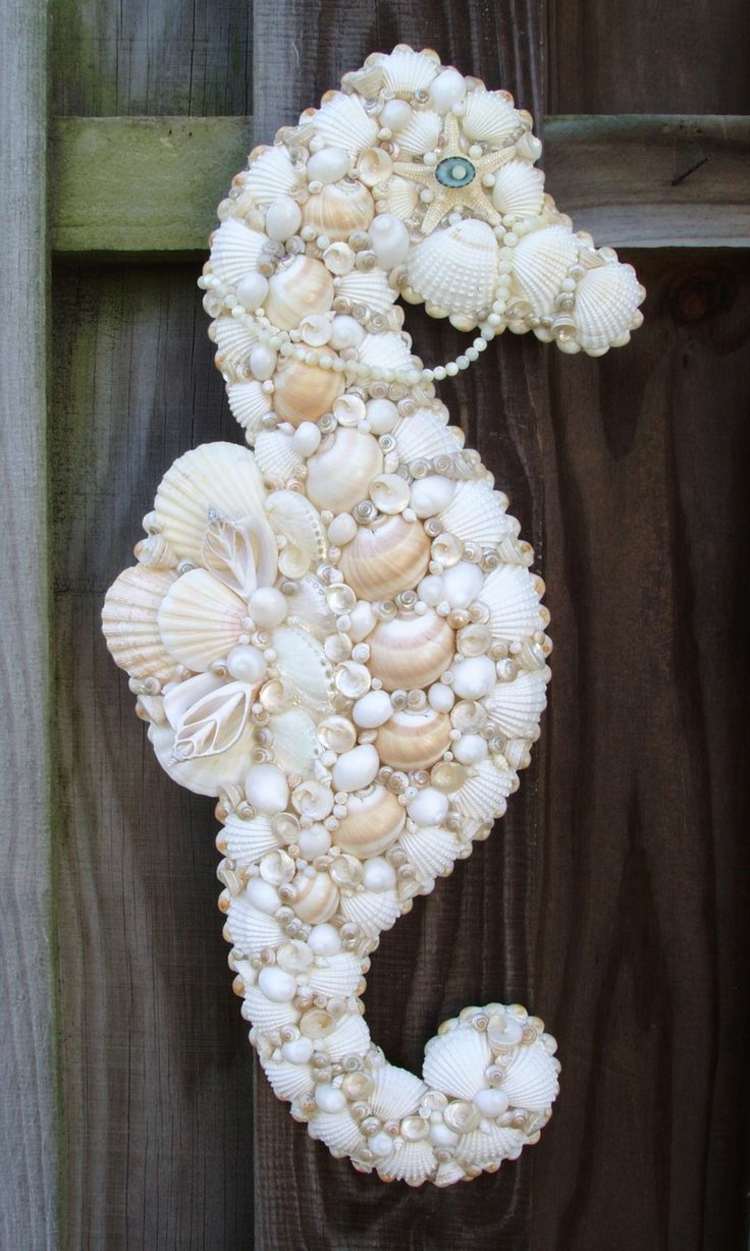 kreative levende ideer skaller dekoration seahorse tinker maritime