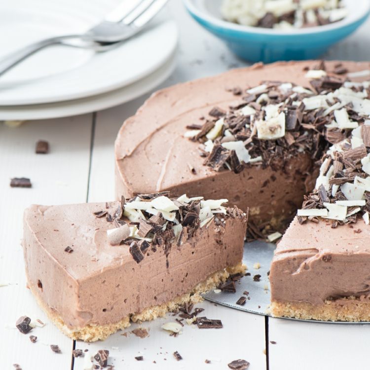 chokolade cheesecake opskrift uden æg uden at bage flødeost