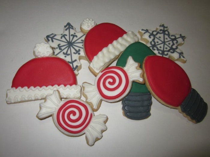 Gingerbread Candy Shape Cap Santa Claus