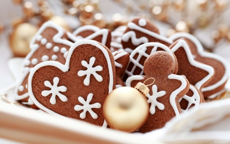 lækre julekager honningkage glasur hvid dekoration