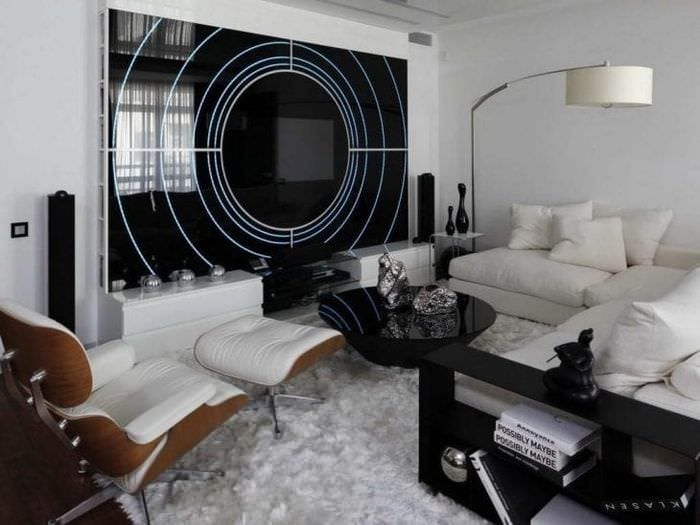 helles Apartment-Design im High-Tech-Stil