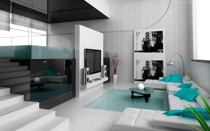 stylisches Schlafzimmerdesign im Hightech-Stil