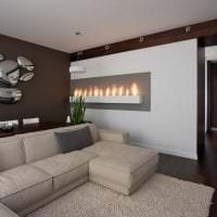 stylisches Wohnzimmerdesign im High-Tech-Stil Bild