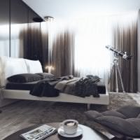 stilvolles Wohnzimmer-Interieur im High-Tech-Stil-Bild