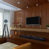 helles Interieur des Flurs im High-Tech-Stil Foto