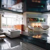 helle Wohnzimmergestaltung im Hightech-Stil Bild