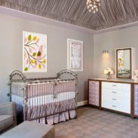 Lavendel på det nyfødte rommet