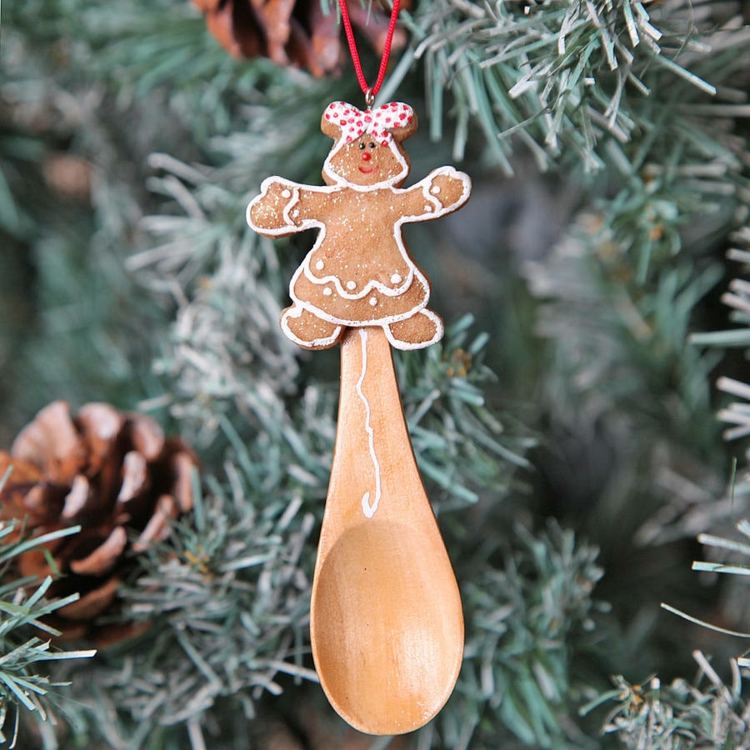 honningkage-bagning-juletræ-dekorationer-honningkager-mand-ske-træ