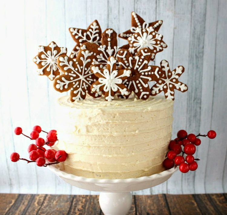 honningkage-bagning-kage-dekoration-småkager-snefnug-diy-fødselsdag-jul