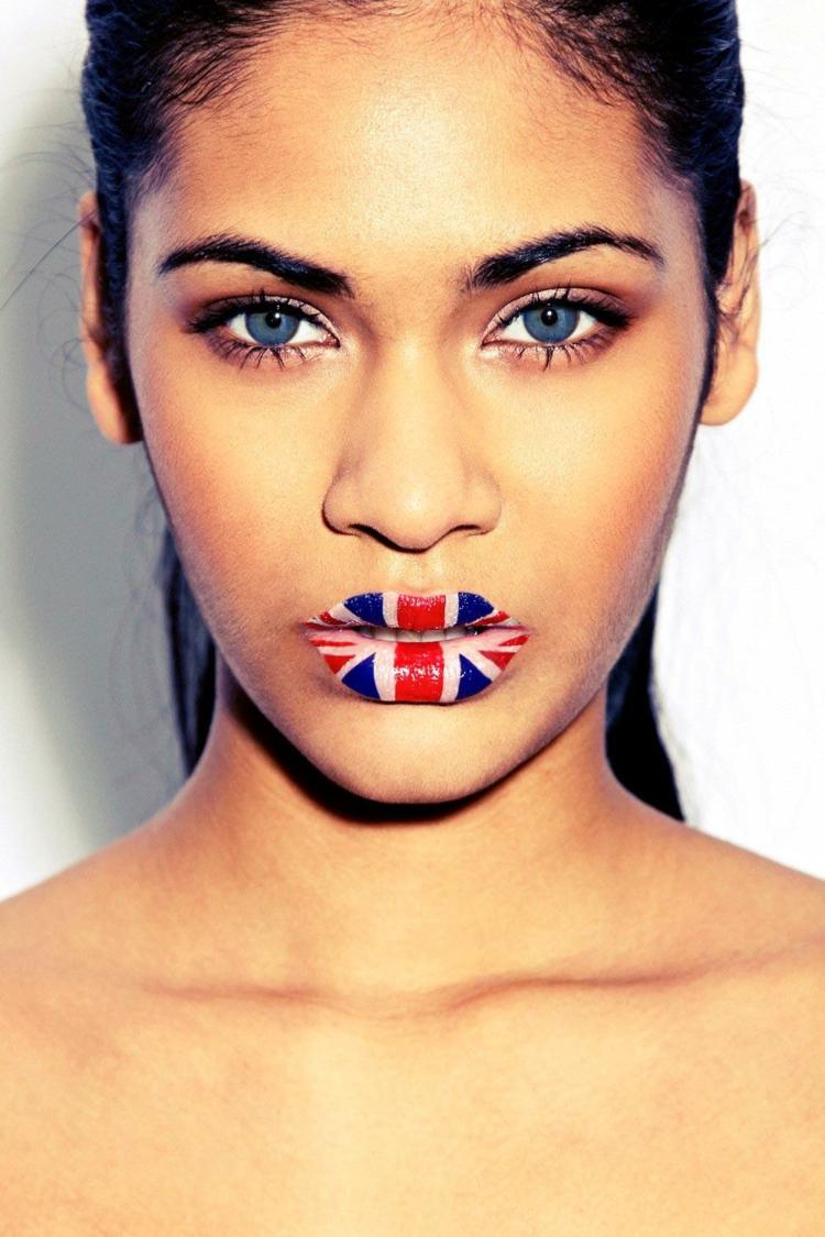 læber-make-up-flag-Storbritannien-blå-rød-hvid