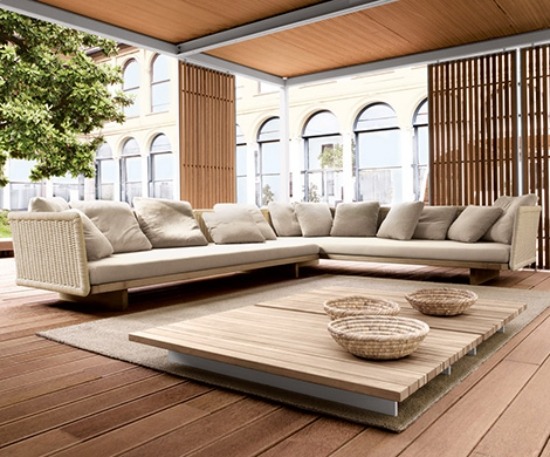 lounge havemøbler af paola lenti beige havesofa