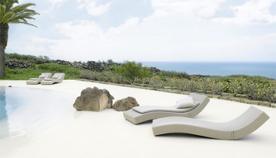 lounge havemøbler af paola lenti loungestole wave design