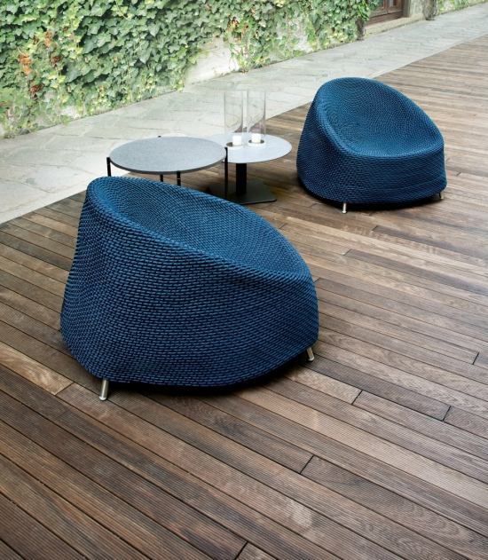 lounge havemøbler af paola lenti vævet lænestol