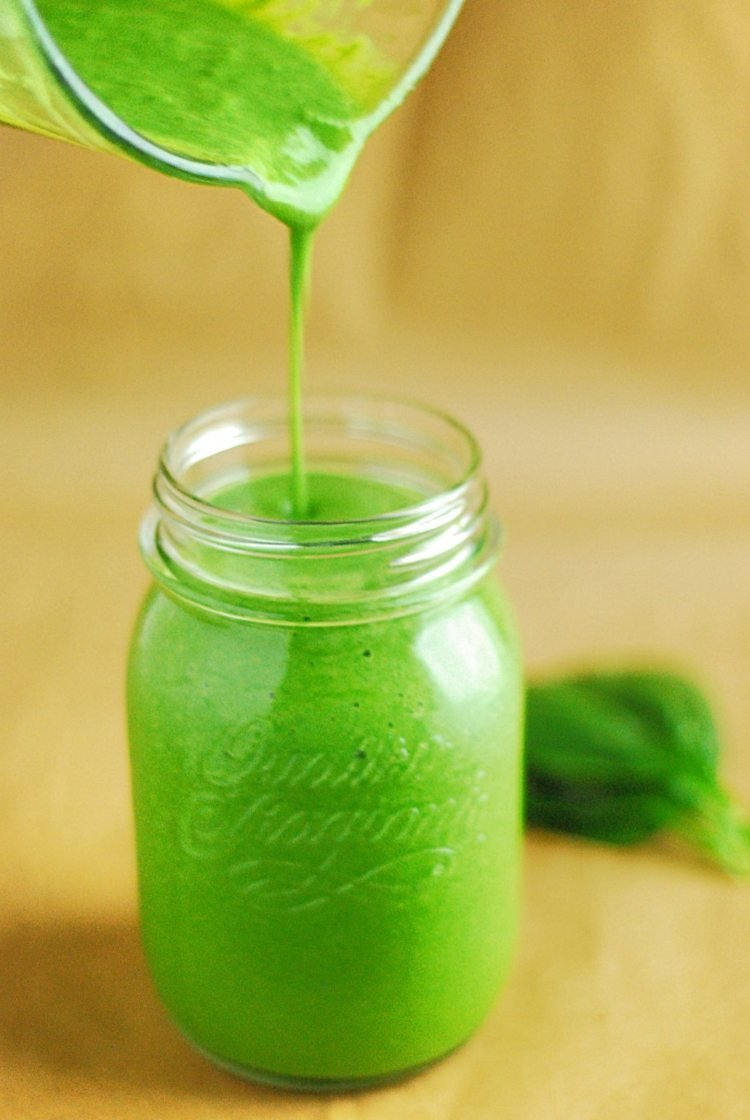 Lav -carb opskrifter morgenmad grøn smoothie spinat