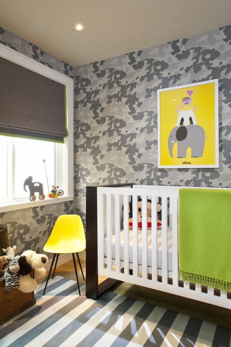 trendy-børn-tapeter-baby-værelse-dreng-mønster-udskrifter-camouflage-farver