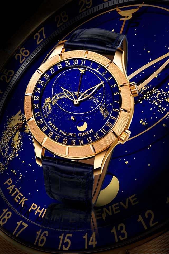 Luksus Patek Philippe ure - Pink Gold Blue Dial