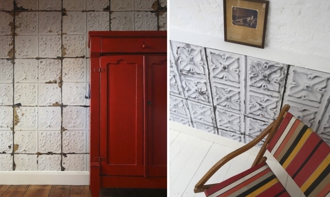Designer tapet vægbeklædninger gammelt look vintage keramiske fliser-pillet af