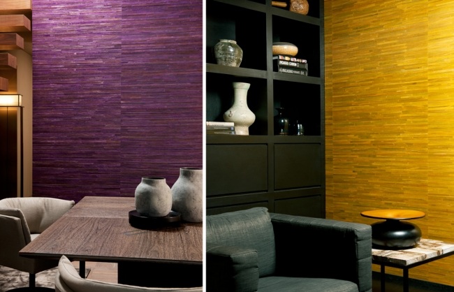 Vægdesign moderne farverige ideer farve wallpapers lilla-æggeblomme tekstur