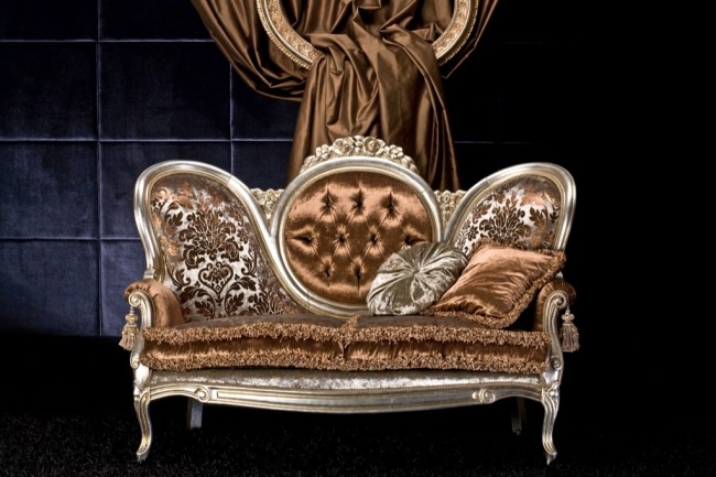 Sofa sæt stue luksusmøbler Carlotta stel-blank